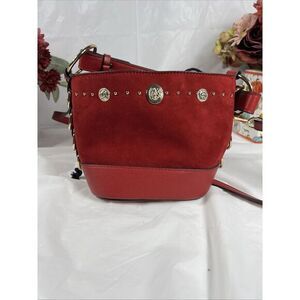 TopShop Bianca Studded Faux Suede Leather Drawstring Bucket‎ Bag